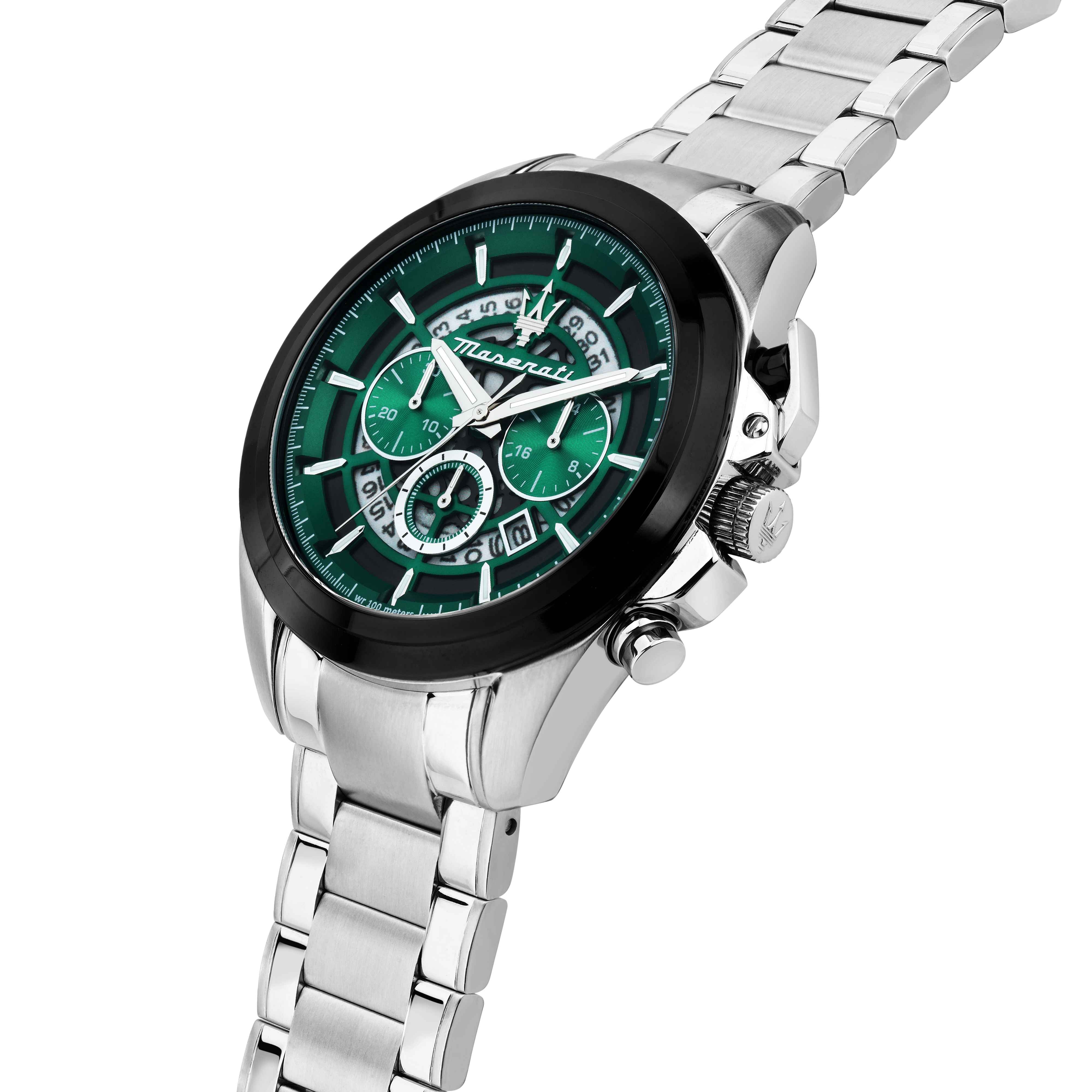 Orologio Uomo Maserati Quarzo Cronografo Acciaio verde R8873612060