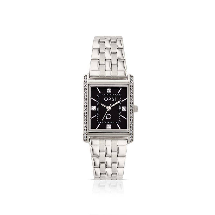 Orologio Donna Ops Rettangolare Acciaio Quarzo Nero OPSPW-1047-3450