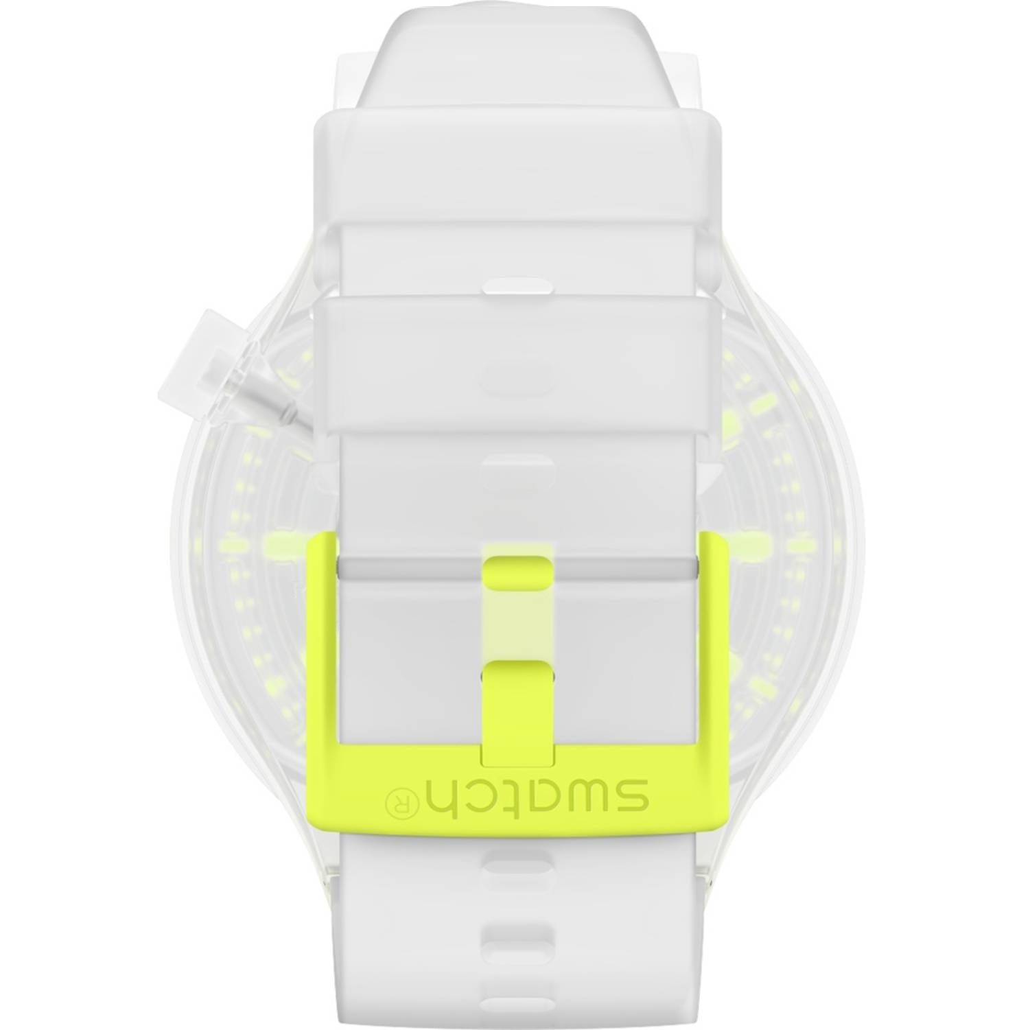 Orologio Uomo Gomma Swatch Big Bold Jelly Solo Tempo Quarzo Giallo SO27E103