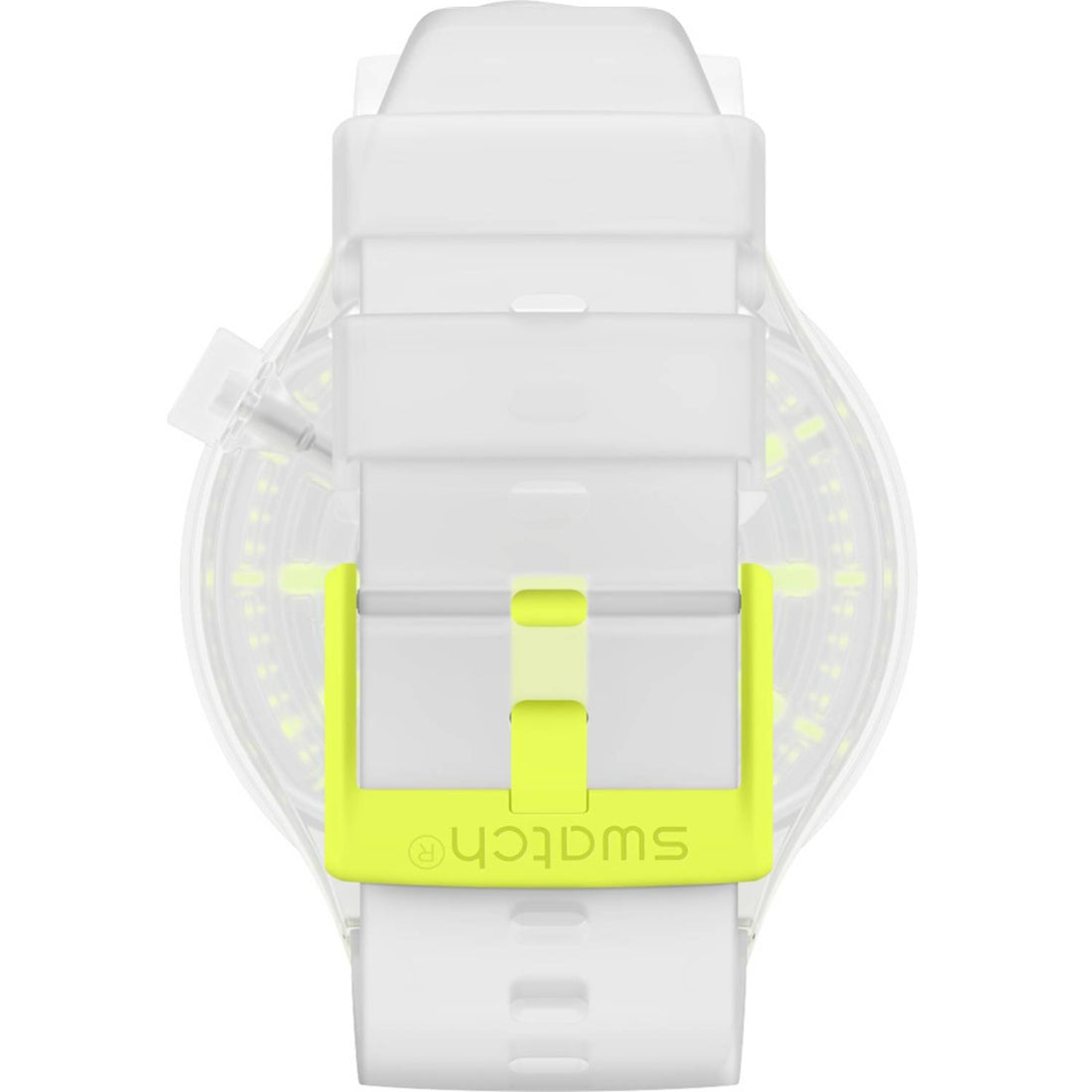 Orologio Uomo Gomma Swatch Big Bold Jelly Solo Tempo Quarzo Giallo SO27E103