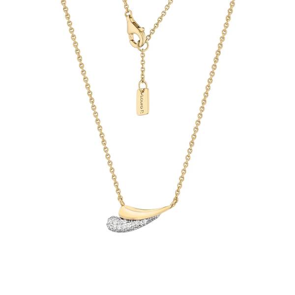 Collana Ali Donna Laura P. Argento Dorato 925 Zirconi Bianchi CL0260GB