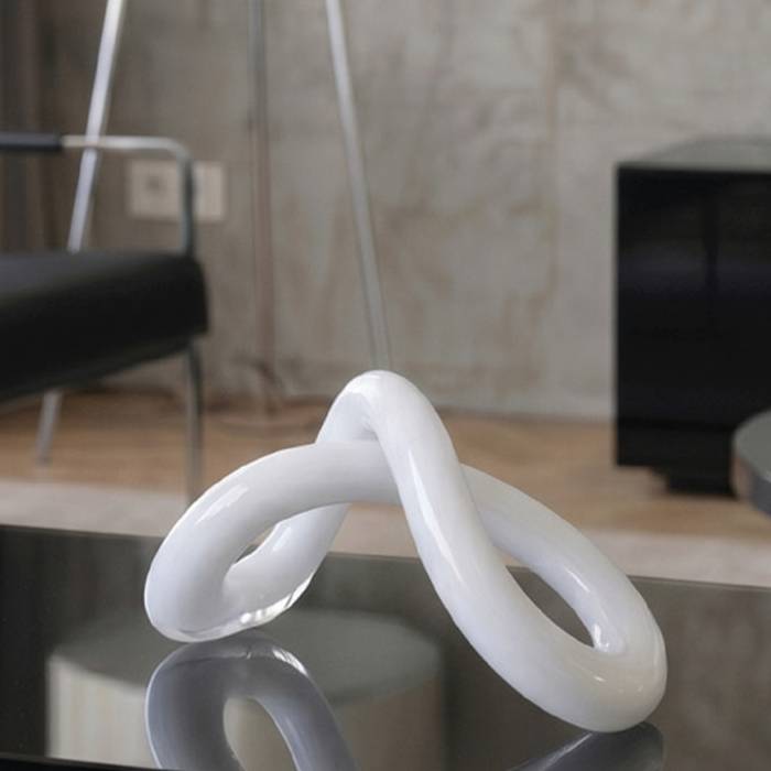 Scultura Cristallo Onlylux Sogninfiniti 34,5 cm Bianco OL03482