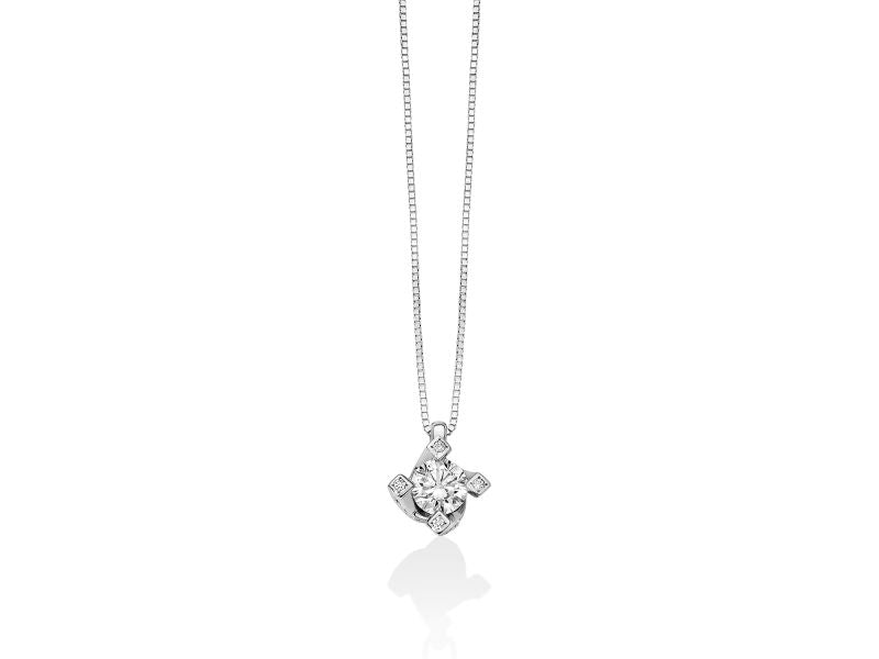 Collana Donna Miluna Punto Luce ORO 750 con  diamanti CLD5066-028G7