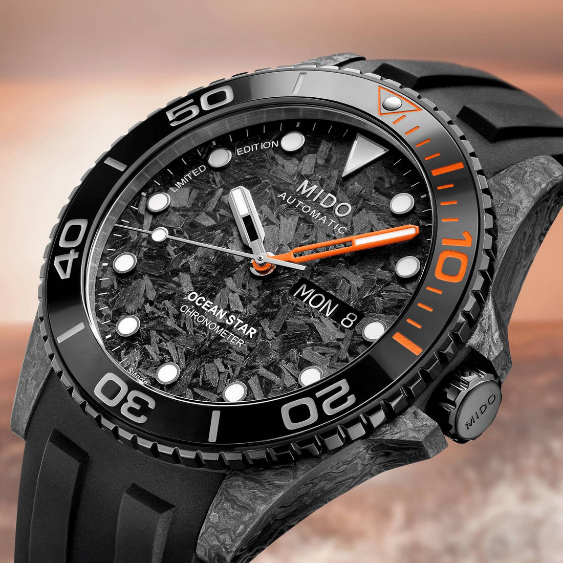 Orologio Uomo Mido Automatico Ocean Star 200C Carbon Edizione Limitata