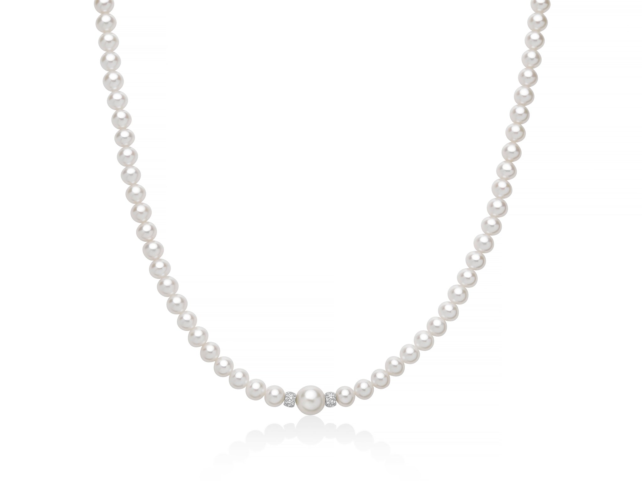 Collana Donna Miluna Perle Argento 925 Topazi PCL6897
