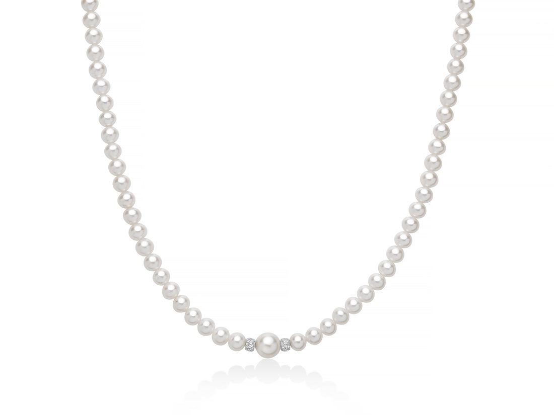 Collana Donna Miluna Perle Argento 925 Topazi PCL6897