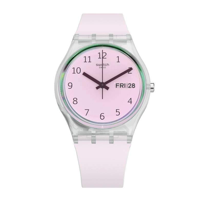 Orologio Donna Swatch Rosa Pearlazing Solo Tempo Quarzo GE714