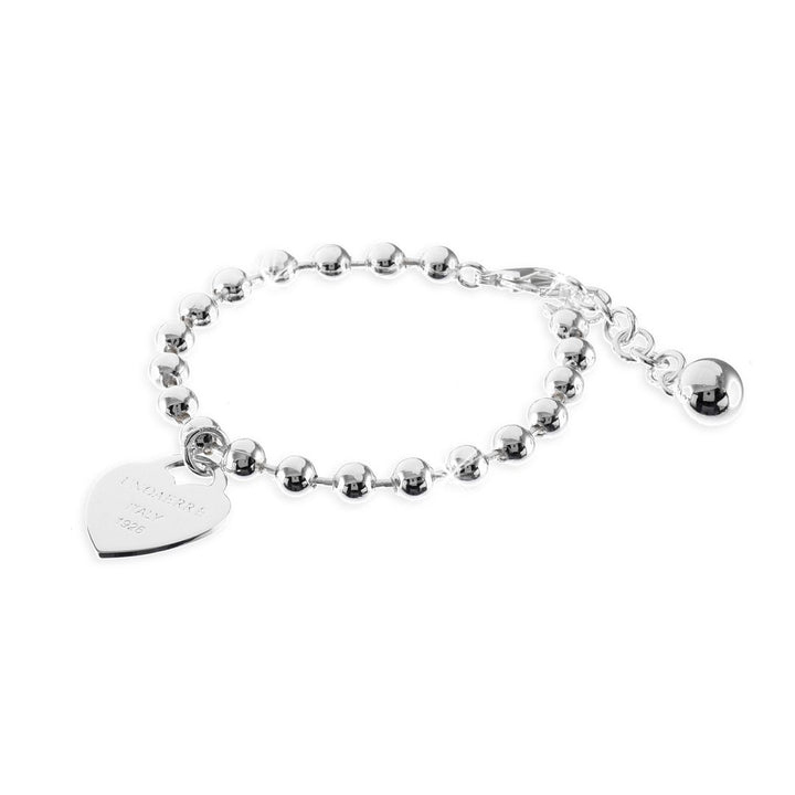 Bracciale Donna Unoaerre Bronzo Argentato Pallini Cuore 449041