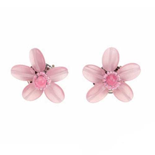 Orecchini Donna Ottaviani Fiore Pietre Dure Rosa 500418O