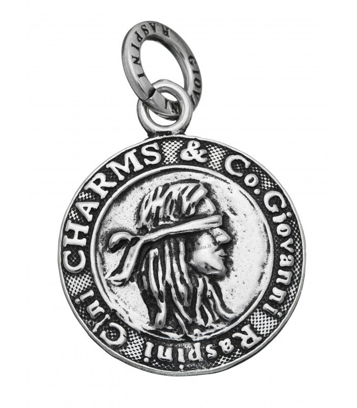 Charm Unisex Giovanni Raspini Argento 925 Dea Bendata Realizzato A Mano 06898