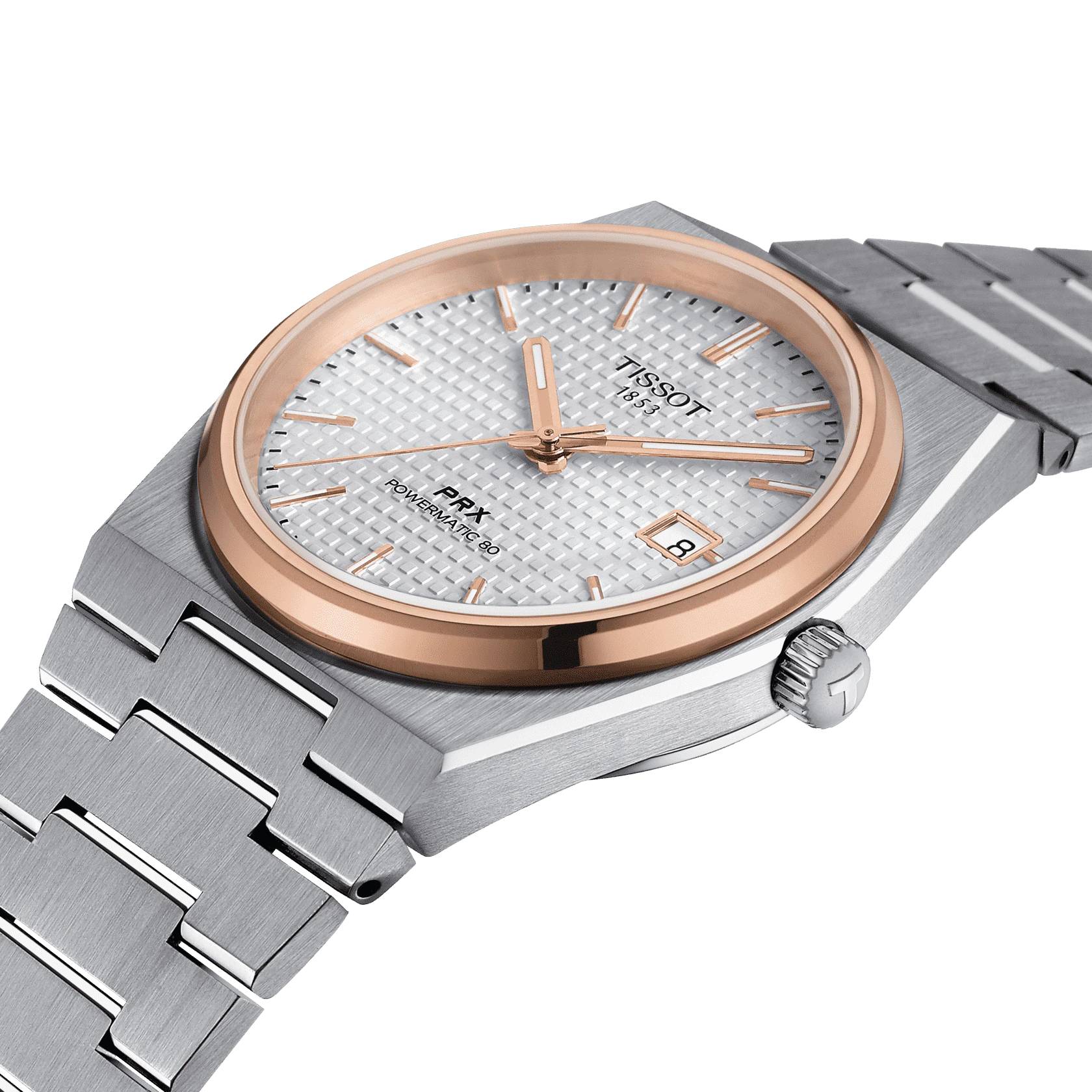 Orologio Acciaio Uomo Tissot Classic Prx Powermatic 80 Data Movimento Svizzero