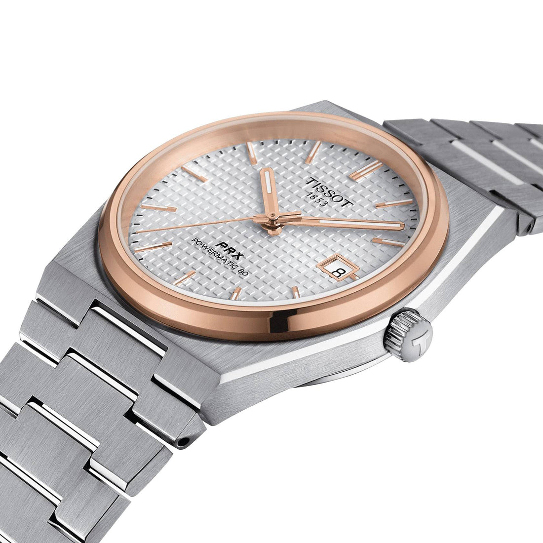 Orologio Acciaio Uomo Tissot Classic Prx Powermatic 80 Data Movimento Svizzero