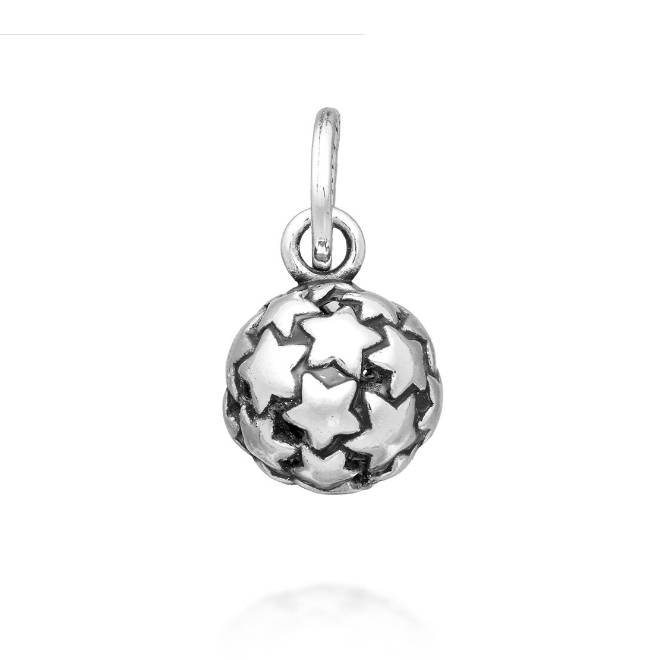 Charm Donna Giovanni Raspini Argento 925 Boule Stelle Realizzato A Mano 11611
