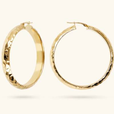 Orecchini Donna Etrusca Cerchio Martellati WSET00715.BIG