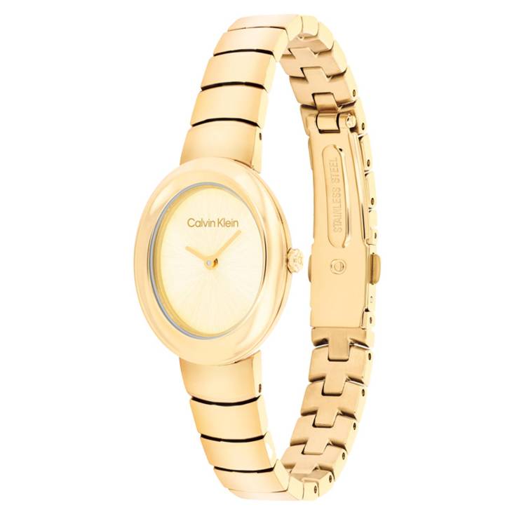 Orologio Donna Acciaio Oro Calvin Klein Quarzo Solo Tempo 25100147