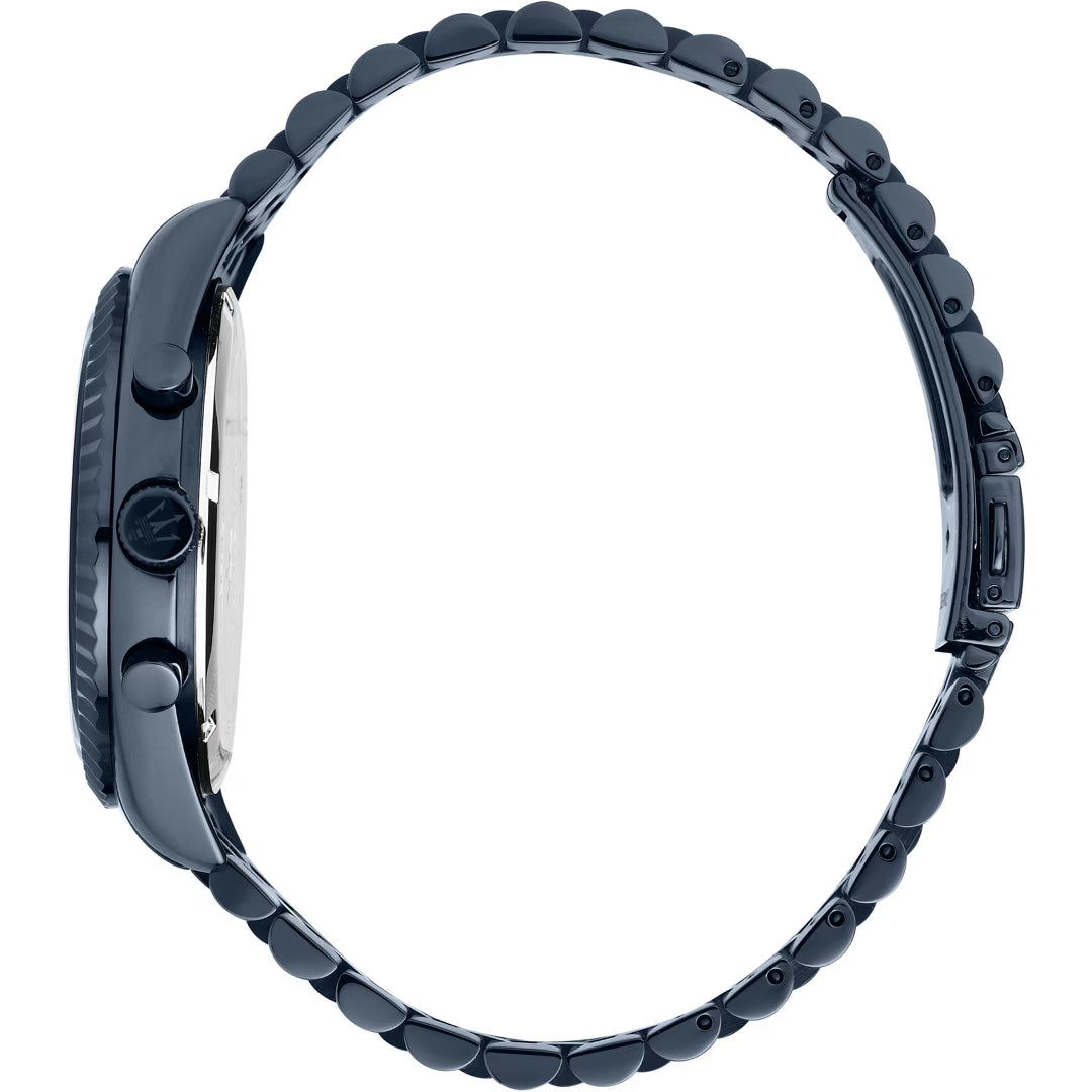 Orologio Uomo Maserati Acciaio Quarzo  Blu Data 100 M R8873600011