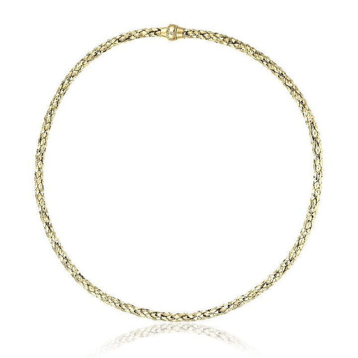Collana Unisex Chimento Oro Giallo 18 KT Catena Maglia Spigata GR 24,30