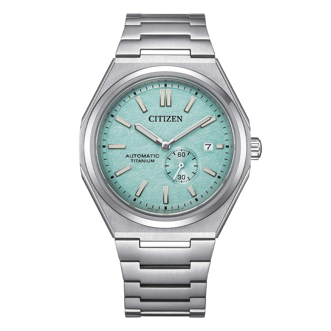 Orologio Uomo Citizen Automatico Super Titanio Turchese Data NJ0180-80M