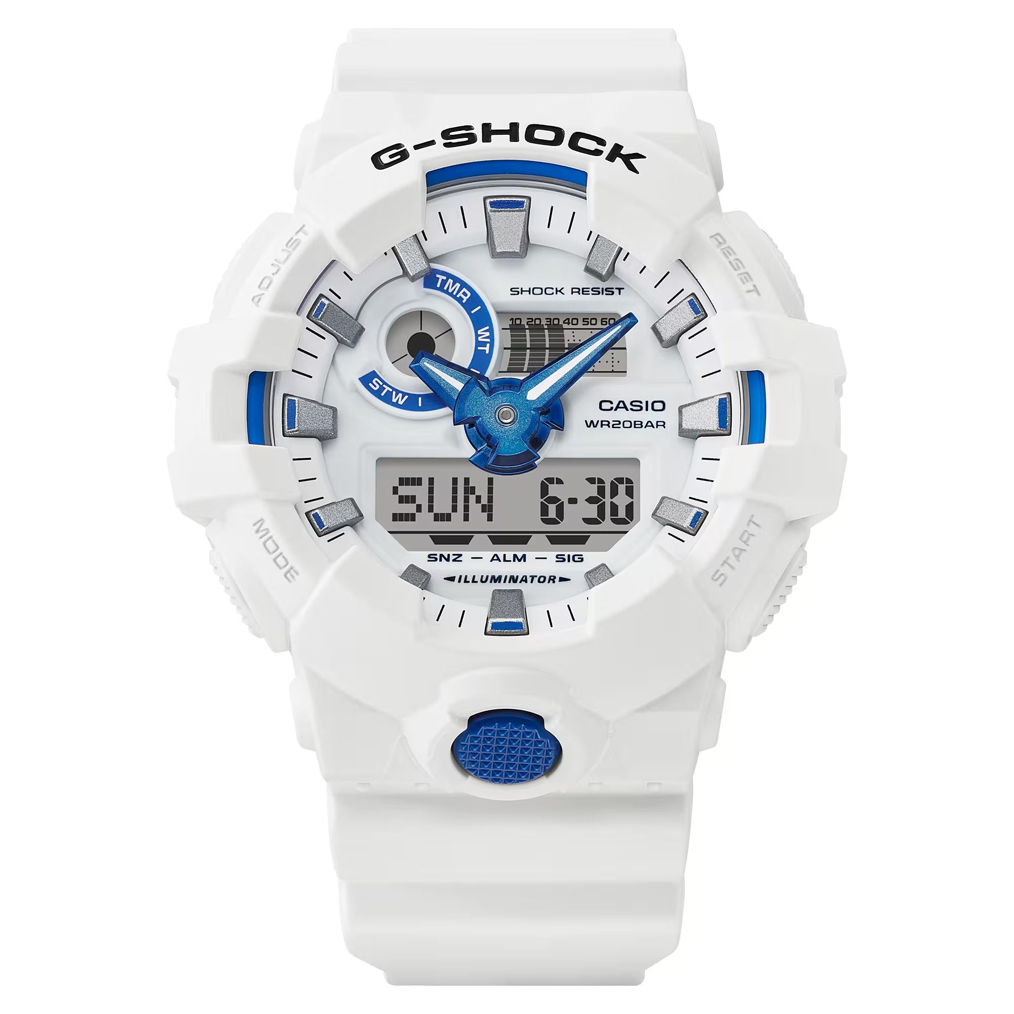 Orologio Uomo Casio G-SHOCK Bianco Luminescente GA-700HDS-7AER