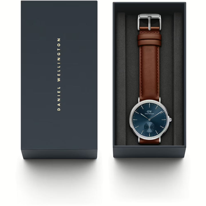 Orologio Uomo Daniel Wellington Quarzo Acciaio Rosè Pelle 40 mm DW00100709