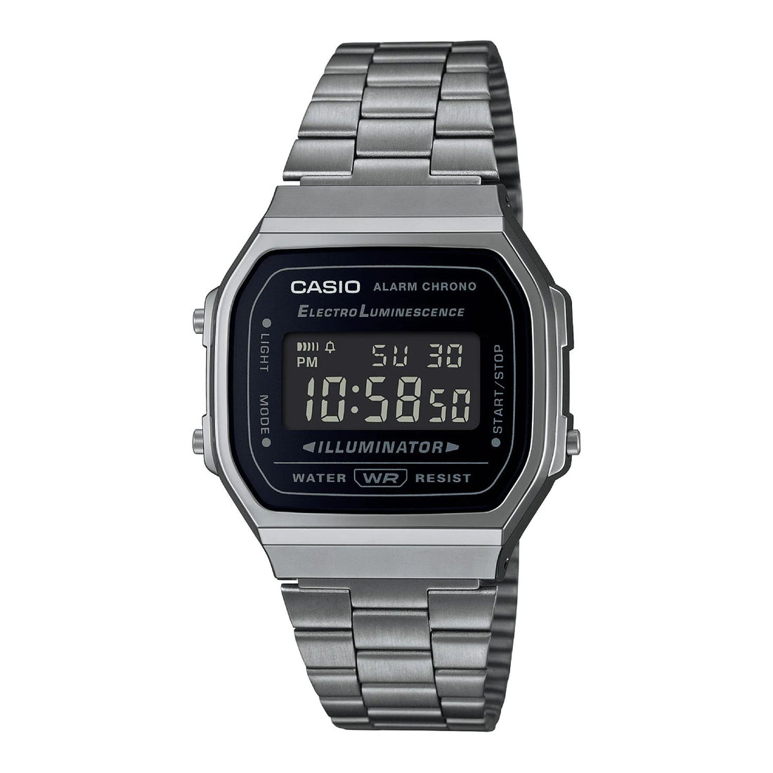 Orologio Uomo Casio Vintage Acciaio Nero Quarzo Digitale A168WGG-1BDF