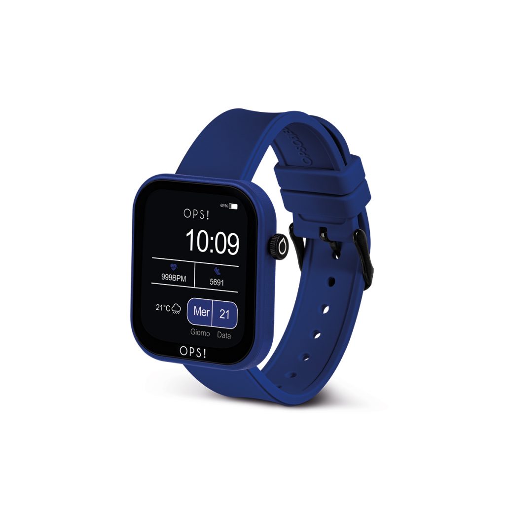 Orologio Uomo Ops Smartwatch Active Call Blu Gomma OPSSW-29