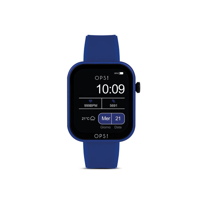 Orologio Uomo Ops Smartwatch Active Call Blu Gomma OPSSW-29