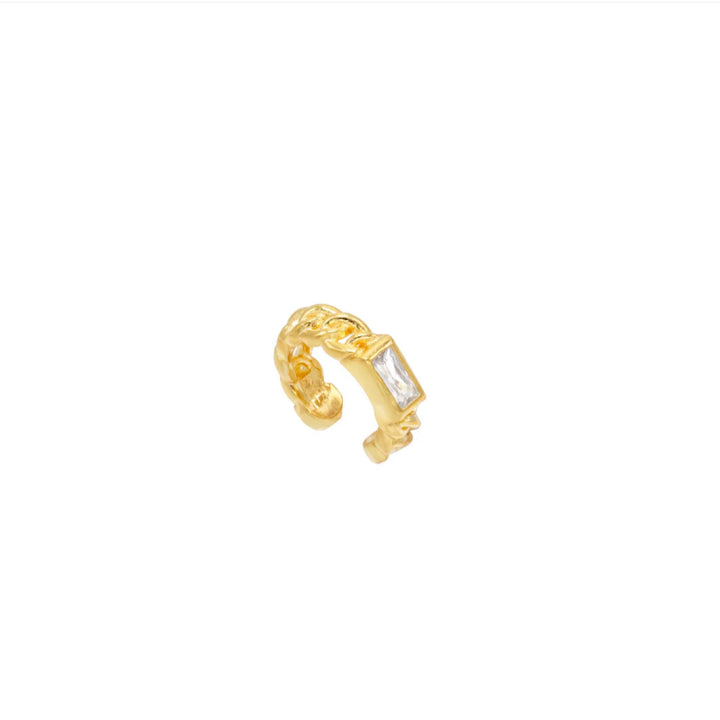 Earcuff Argento Dorato 925 Con Zircone Bianco EA0006GBB