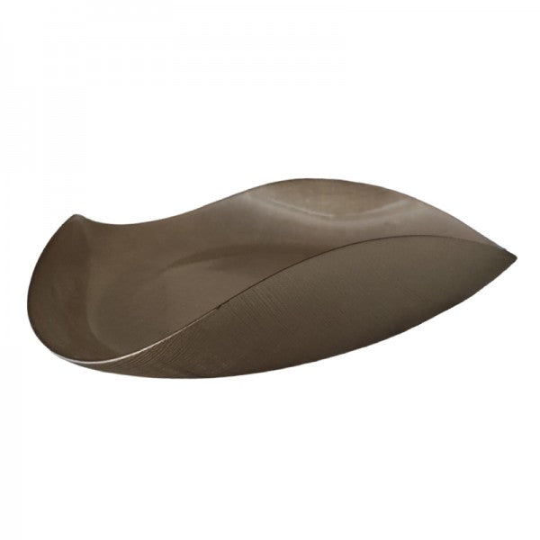 Centrotavola Cristallo Smalto Onlylux Nicchio 33 cm Cioccolata OL02663