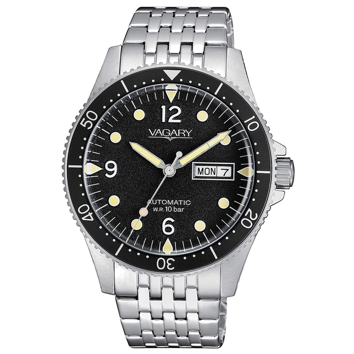 Orologio Uomo Acciaio Vagary Automatico Doppia Data 10 ATM IX3-319-53L
