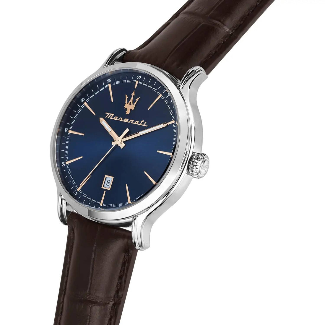 Orologio Uomo Maserati Acciaio Pelle Quarzo Solo Tempo Blu R8851118016
