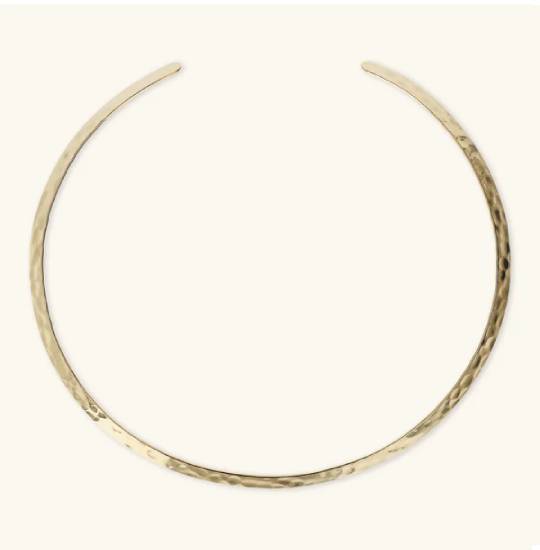 Collana Donna Etrusca Choker Sottile In Lega Placcata Oro Giallo 18kt WSET00336.YG