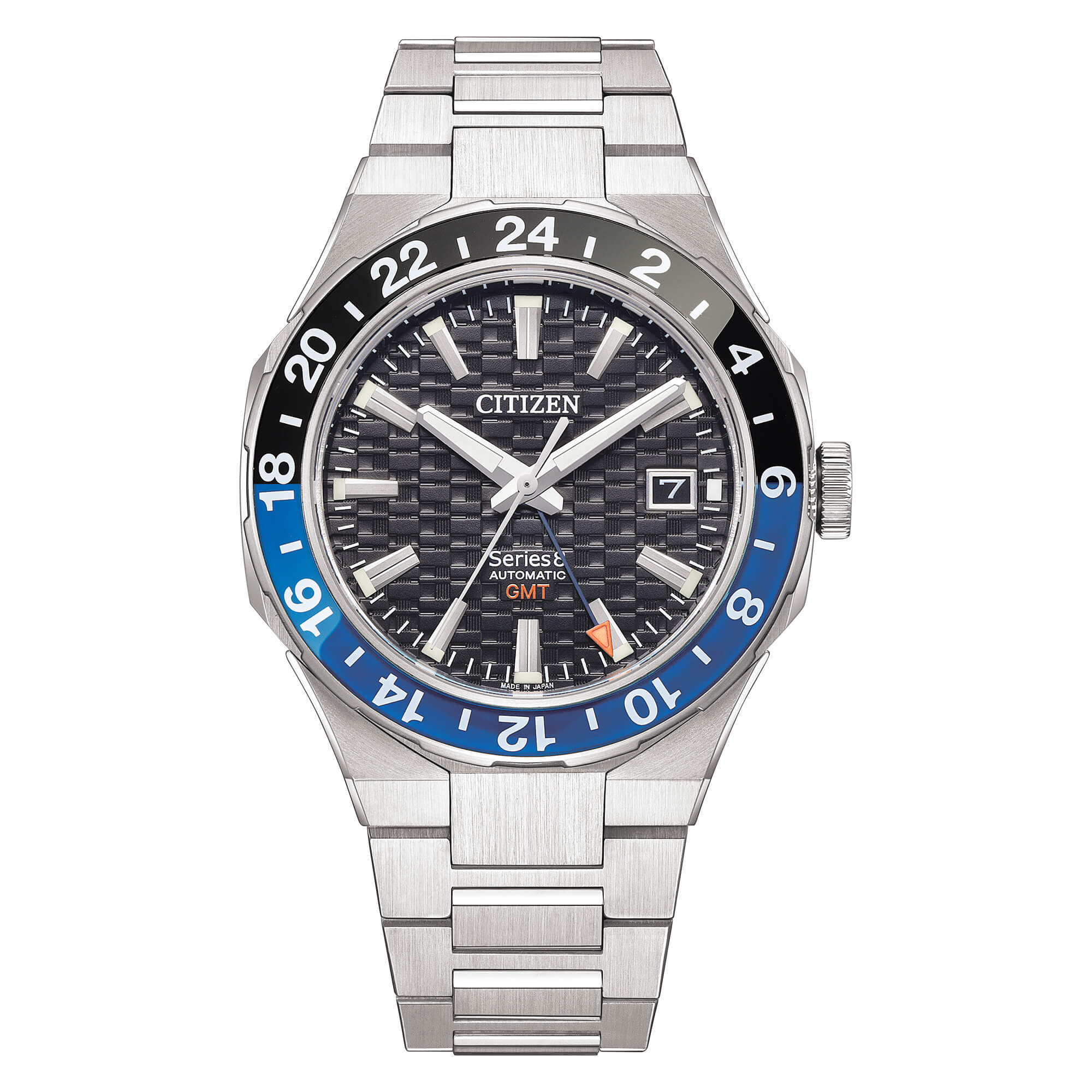 Orologio Uomo Citizen Serie 8 GMT Automatico Blu Nero Batman Acciaio NB6031-56E