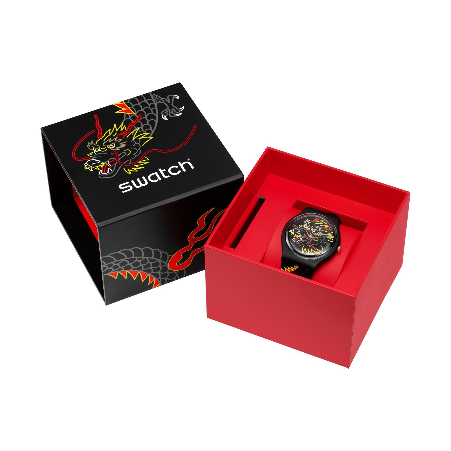 Orologio Unisex Swatch Pay Dragon In Wind Capodanno Cinese Quarzo SO29Z137