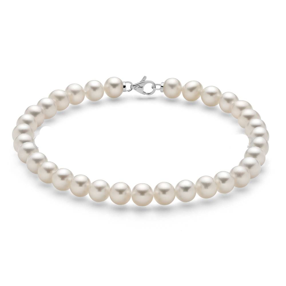 Bracciale Donna Perle Miluna Chiusura Oro Bianco 18 KT PBR1680V