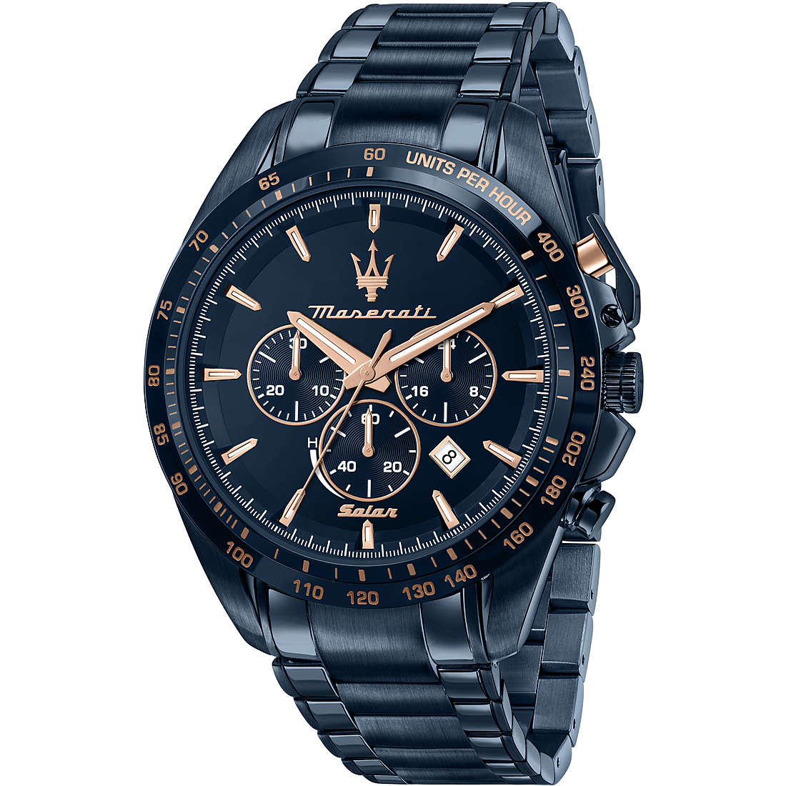 Orologio Uomo Maserati Carica Solare Crono solar Blu R8873649001