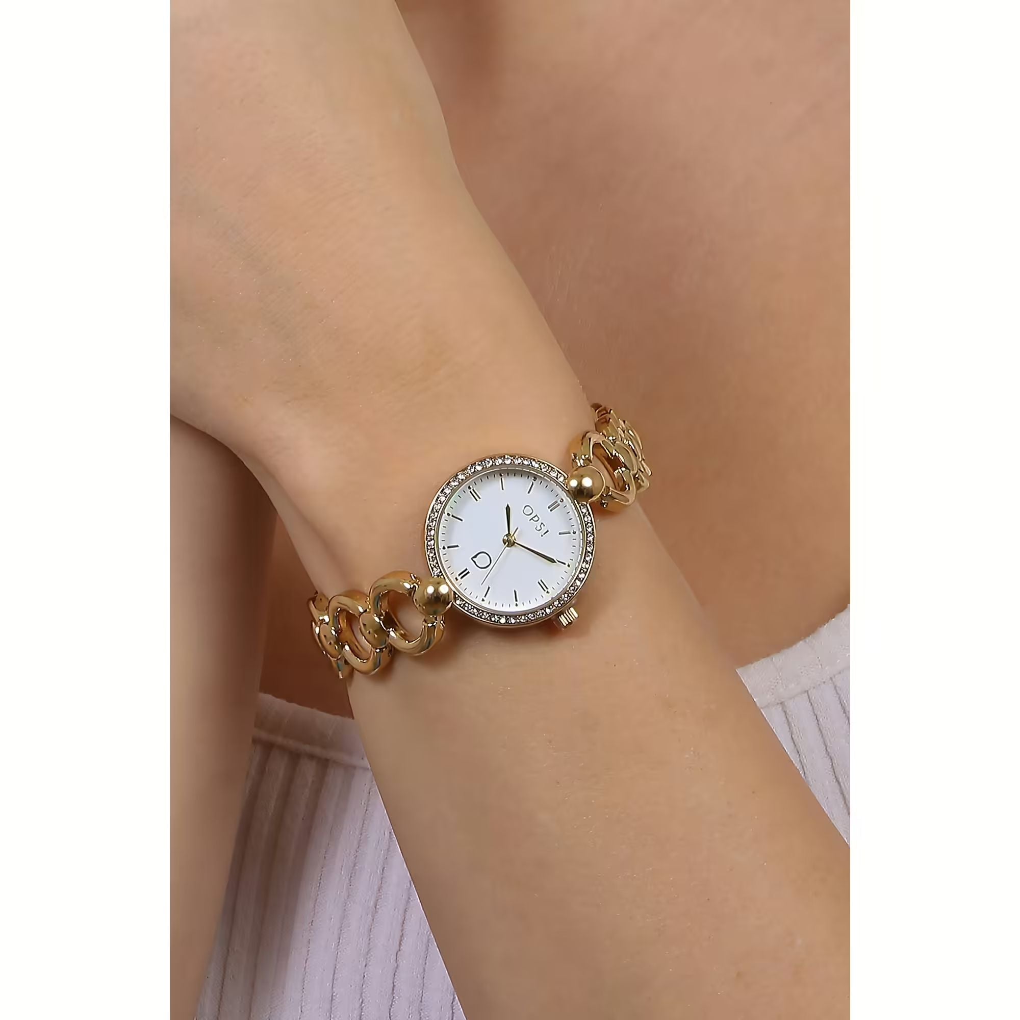 Orologio Donna Ops Acciaio Classic Chain Quarzo Solo Tempo OPSPW-967-3400