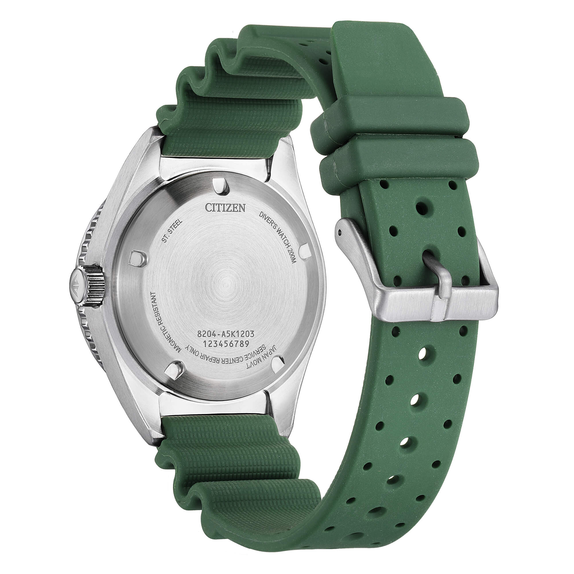 Orologio Uomo Citizen Promaster Automatico Gomma Verde Acciaio NY0121-09X