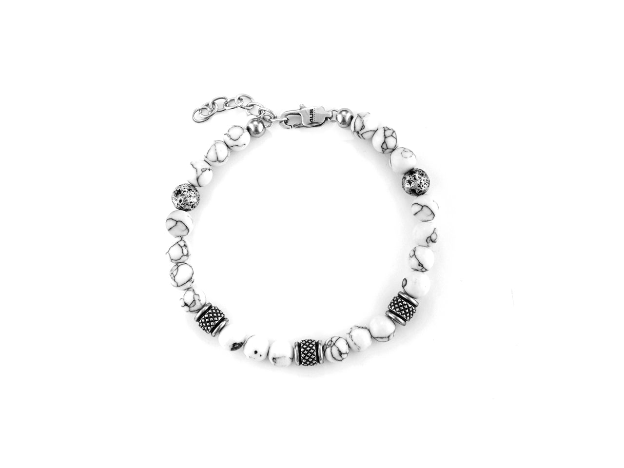 Bracciale Uomo 4US Cesare Paciotti Aulite Pietra Bianca 4UBR6241