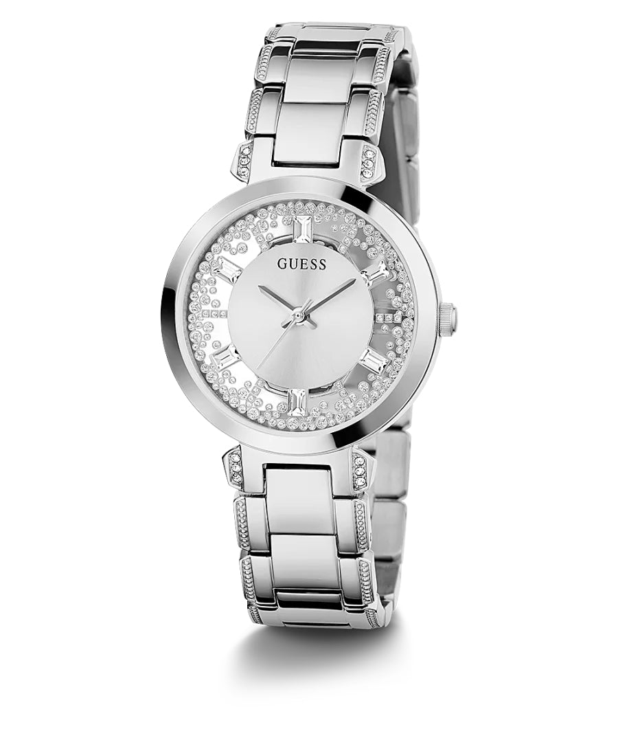 Orologio Donna Guess Quarzo Solo Tempo Zirconi Acciaio GW0470L1