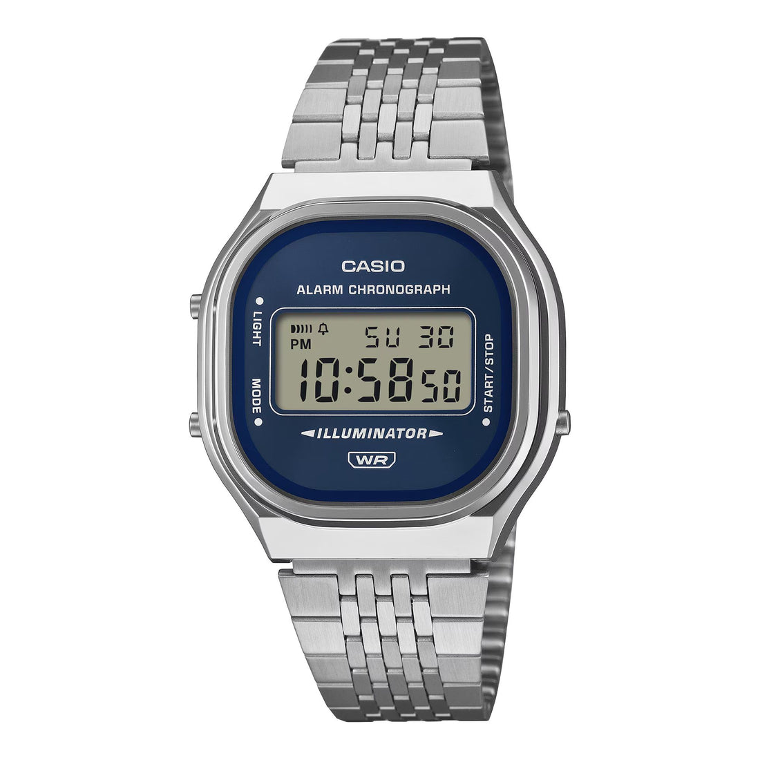 Orologio Unisex Casio Vintage Acciaio Quarzo Digitale Blu A140WE-2AEF