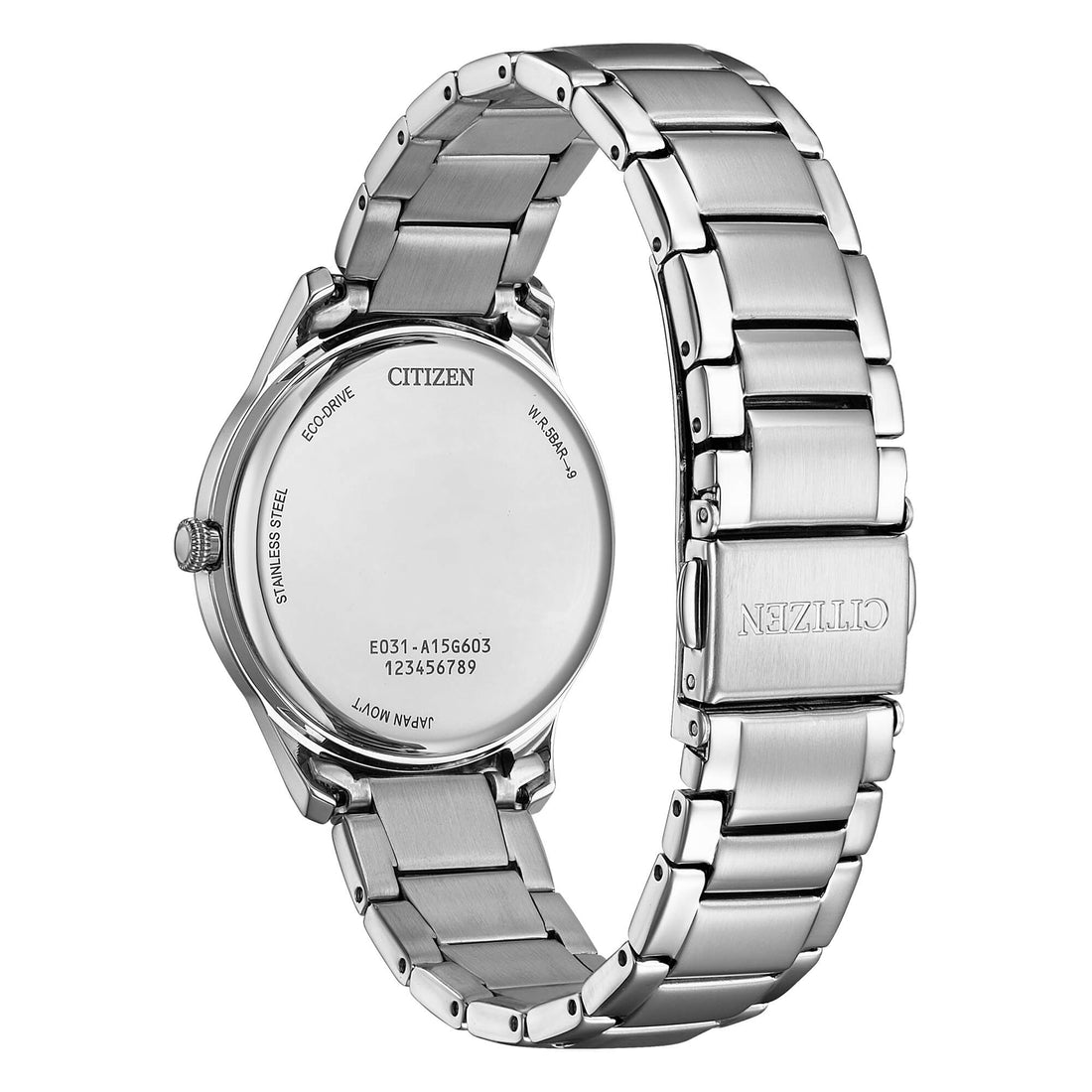 Orologio Donna Citizen Eco-Drive Bianco Carica Solare Acciaio EM1220-58A