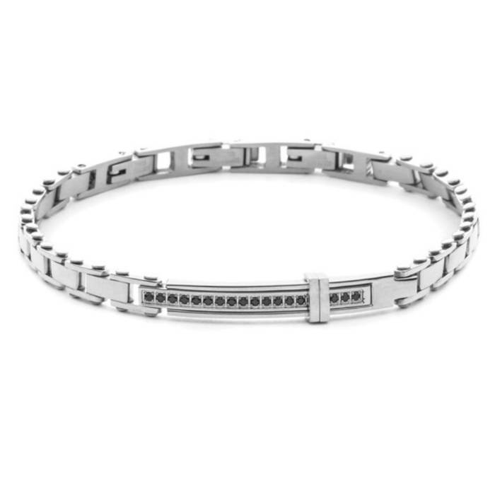 Bracciale Uomo 4US Cesare Paciotti Acciaio Targhetta 4UBR8453