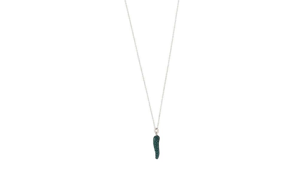 Collana Donna Pesavento Argento 925 Corno  Polvere Di Sogni verde amazzonia WPSCE099