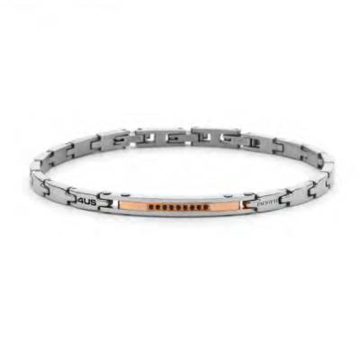 Bracciale Uomo 4US Cesare Paciotti Acciaio Targhetta 4UBR7997