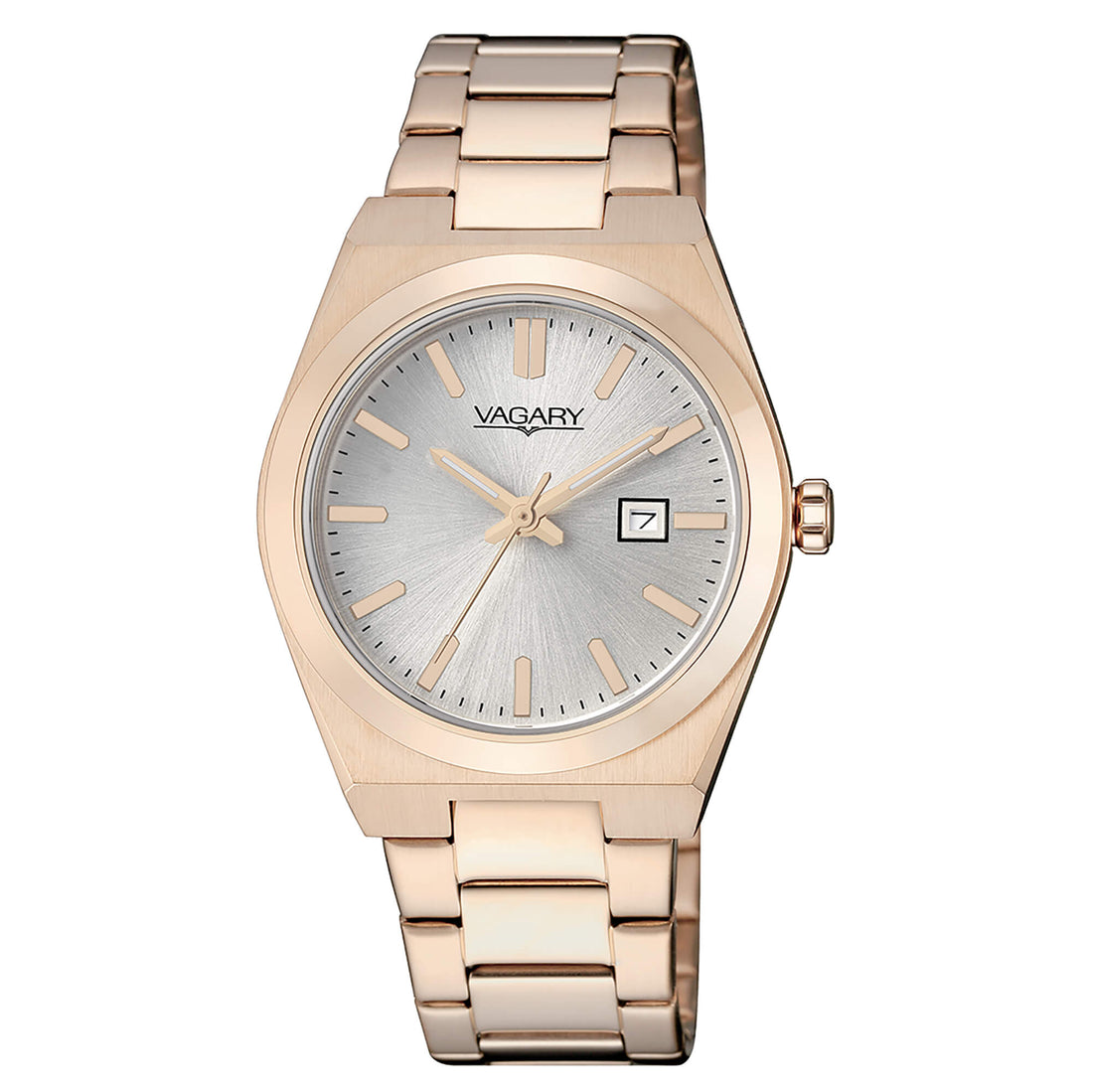 Orologio Donna Vagary Acciaio Rosè Quarzo Solo Tempo Data IU3-126-11