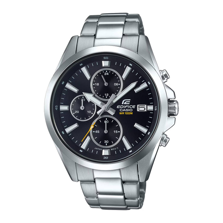 Orologio Uomo Casio Edifice Acciaio Cronografo Nero EFV-560-1AVUEF