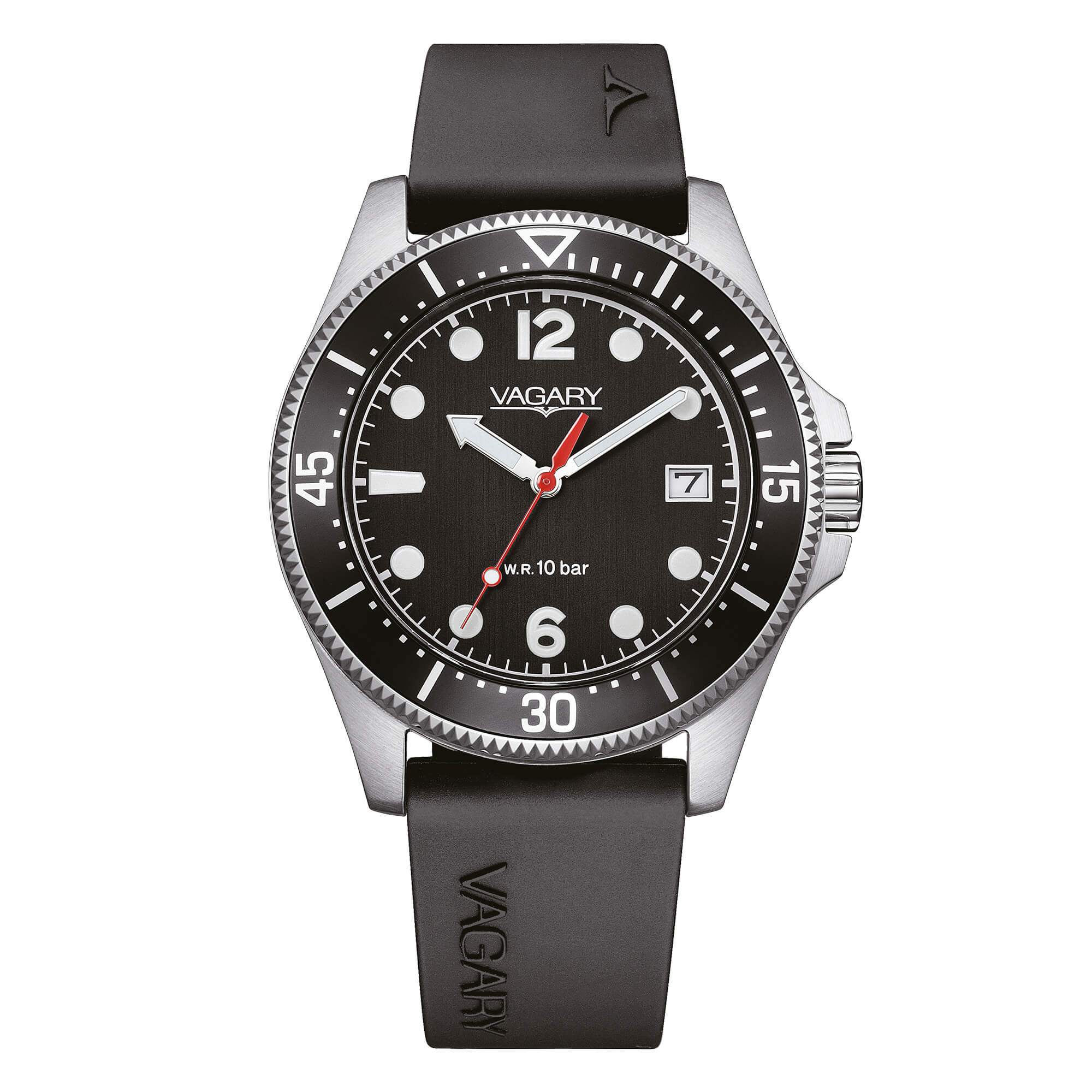 Orologio Uomo Vagary By Citizen Quarzo Gomma Nero VD5-317-50