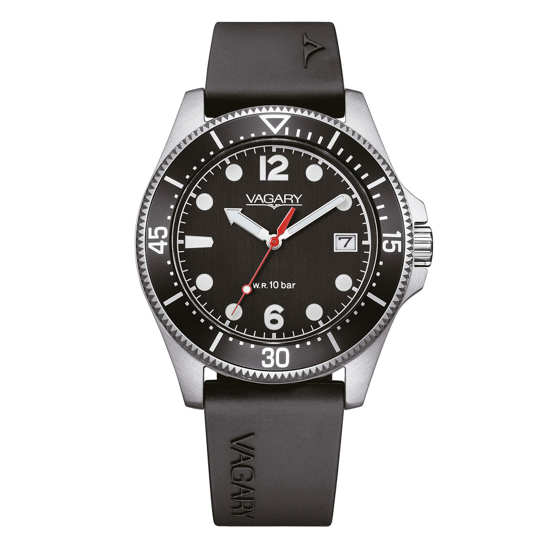 Orologio Uomo Vagary By Citizen Quarzo Gomma Nero VD5-317-50