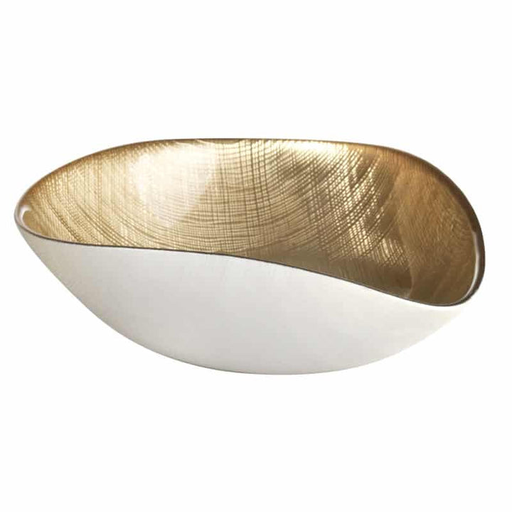 Centrotavola Cristallo Smalto Onlylux Nicchio Oro 20 cm OL02311